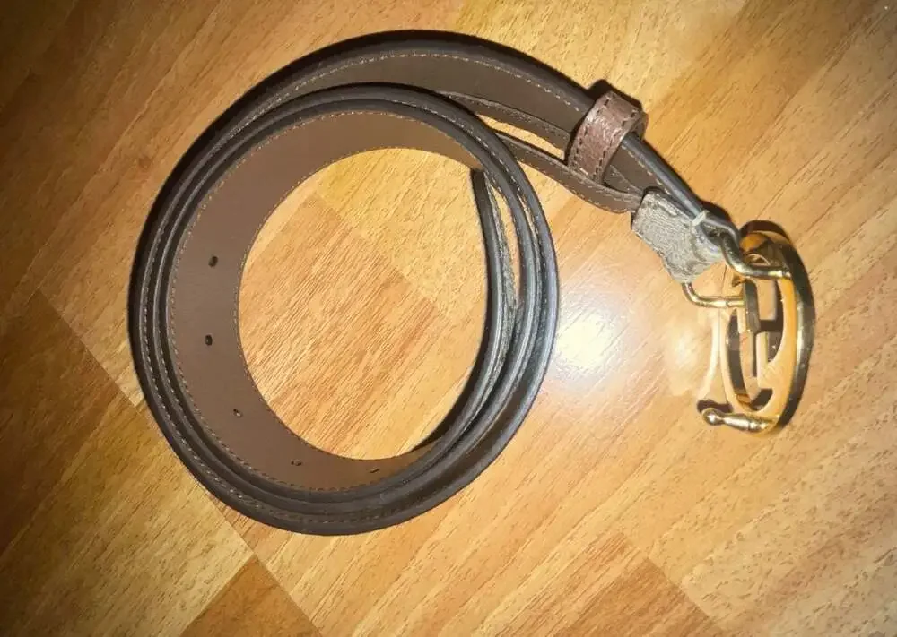 Gucci GG Supreme Monogram Canvas Interlocking G Buckle Belt
